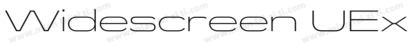 Widescreen UEx Bold字体转换